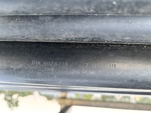 Partij kunststof drukleiding, agru, hdpe / pe100 - afbeelding 5 van  7
