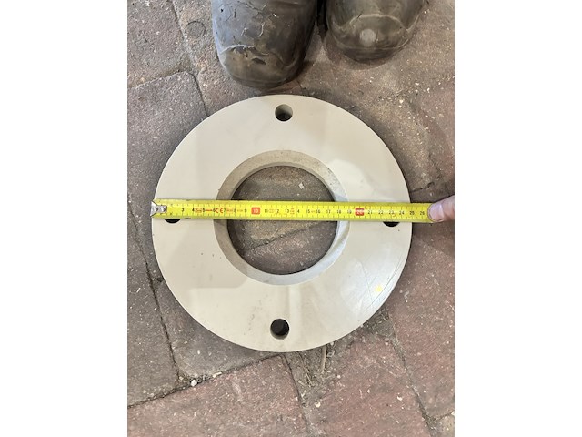 Partij kunststof flensadapters / stalen lasflens (plate flange) | stub flange / short spigot | stub flange long spigot, agru en plasson fusamatic lasmof, zwart - afbeelding 13 van  21