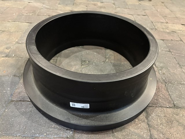 Partij kunststof flensadapters / stalen lasflens (plate flange) | stub flange / short spigot | stub flange long spigot, agru en plasson fusamatic lasmof, zwart - afbeelding 17 van  21