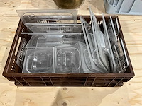 Partij kunststof gastronormdeksels - afbeelding 1 van  1