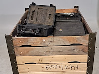 Partij kunststof koffers, o.a. peli