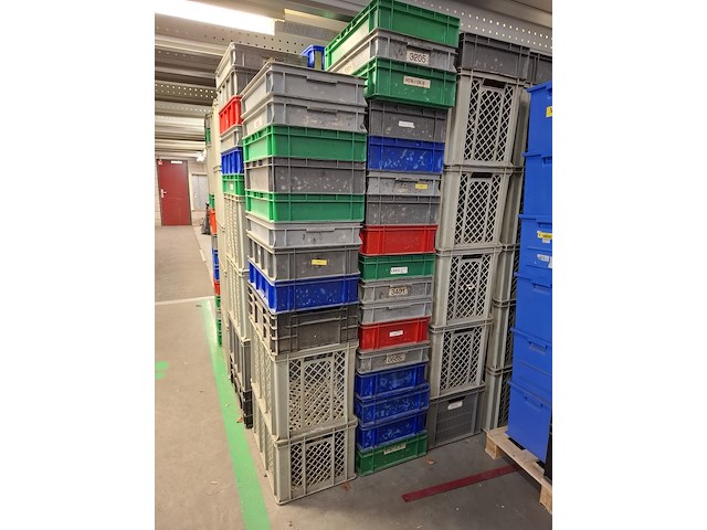 Partij kunststof kratten in diverse maten - afbeelding 6 van  11
