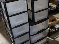 Partij kunststof ladekastjes op pallet - afbeelding 7 van  10