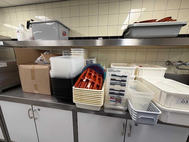 Partij kunststof opberg en bewaar bakken - afbeelding 6 van  6