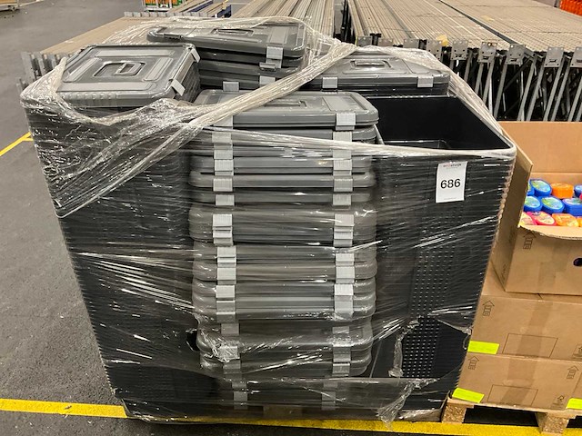 Partij kunststof opbergbakken - afbeelding 2 van  4