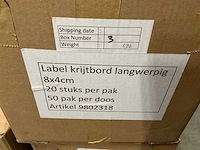 Partij label krijtbord langwerpig 8x4cm (4920x) - afbeelding 3 van  3