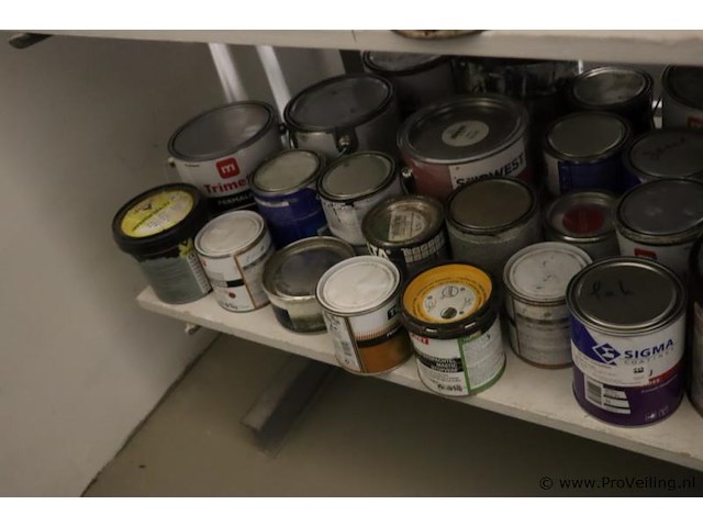 Partij lakverf, diverse soorten en merken o.a. sikkens, wijzonol & sigma - afbeelding 6 van  16