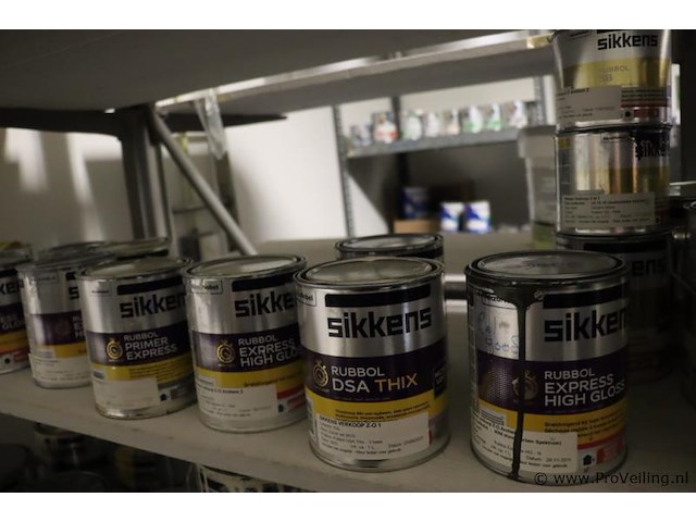 Partij lakverf, diverse soorten en merken o.a. sikkens, wijzonol & sigma - afbeelding 12 van  16