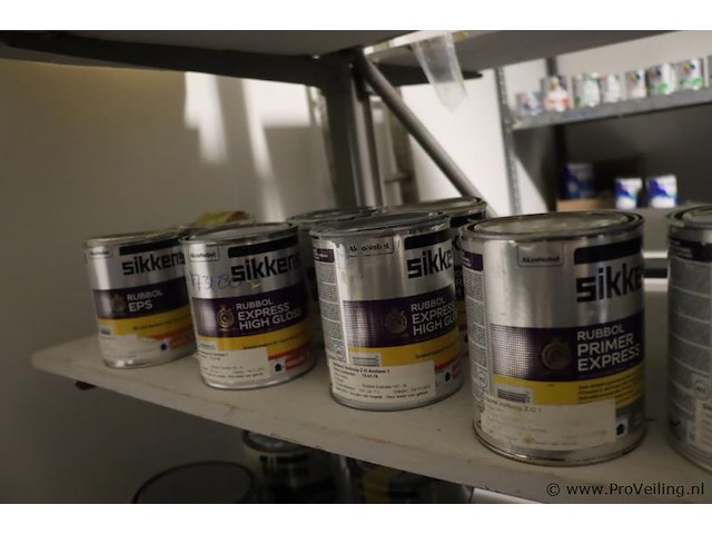 Partij lakverf, diverse soorten en merken o.a. sikkens, wijzonol & sigma - afbeelding 13 van  16