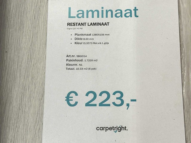 Partij laminaatvloer - afbeelding 2 van  11