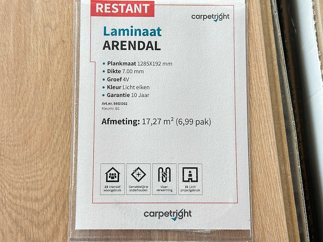 Partij laminaatvloer - afbeelding 9 van  11