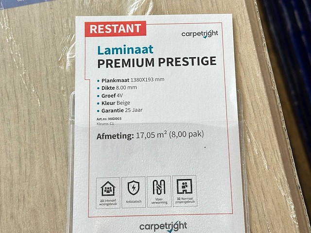Partij laminaatvloer - afbeelding 10 van  11