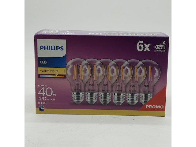 Partij lampen, philips, o.a. led warm white e27 - afbeelding 1 van  4