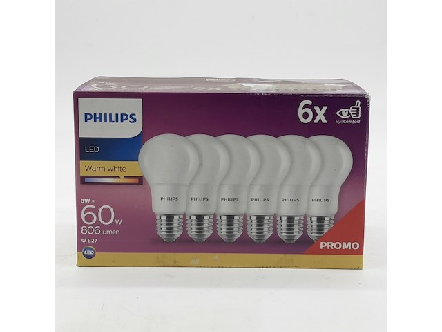 Partij lampen, philips, o.a. led warm white e27 - afbeelding 1 van  4
