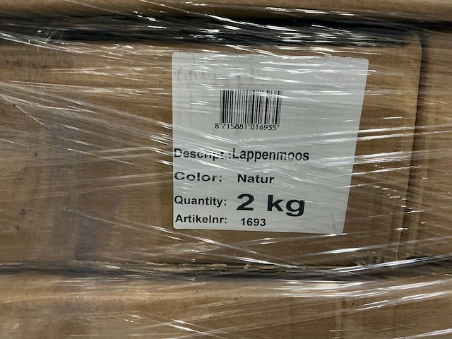 Partij lappenmoos 2kg per doos (33x) - afbeelding 4 van  4