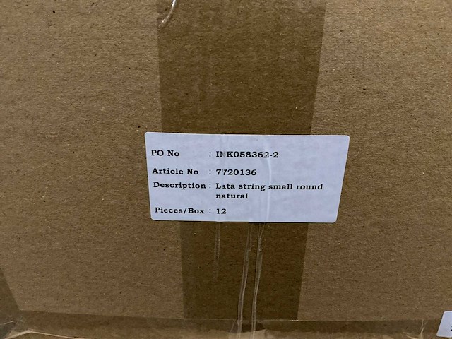 Partij lata string small round natural ø32cm (396x) - afbeelding 7 van  7