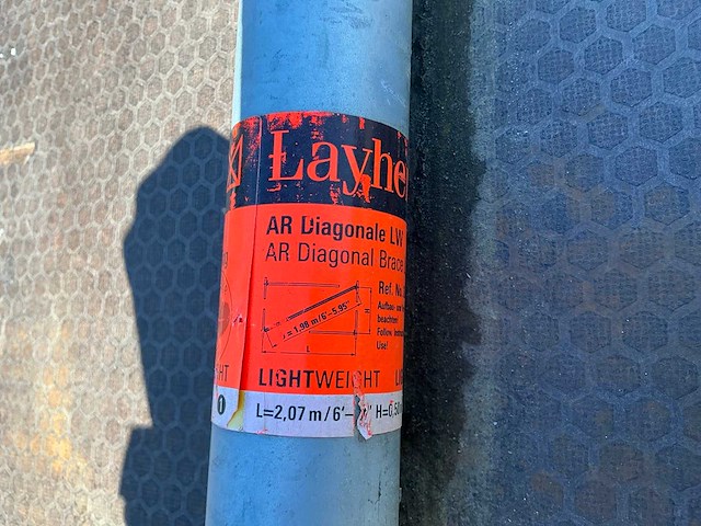 Partij layher platformdelen en diagonaalschoren - afbeelding 2 van  10