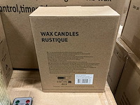 Partij led candles d7/h10/15cm gold rib wax 2/set (119x set) - afbeelding 6 van  6