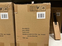 Partij led candles wax black rib ø2,2xh29cm 2/set (166x) - afbeelding 3 van  3