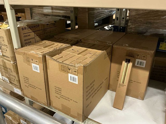 Partij led candles wax gold rib ø2,2xh29cm 2/set (180x) - afbeelding 2 van  3