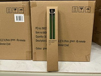 Partij led candles wax green rib ø2,2xh29cm 2/set (144x) - afbeelding 1 van  2