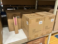 Partij led candles wax pink rib ø2,2xh29cm 2/set (180x) - afbeelding 2 van  2