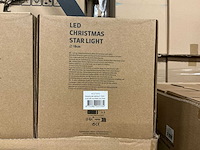 Partij led christmas star light d18cm black&red (37x) - afbeelding 5 van  5