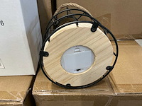 Partij led lamp op houten voet h21xd14cm (120x) - afbeelding 3 van  4