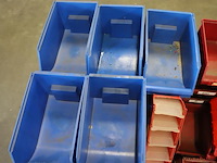 Partij (lege) magazijnbakken, diverse kleuren - afbeelding 2 van  6