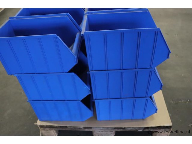 Partij (lege) magazijnbakken, diverse kleuren - afbeelding 3 van  6