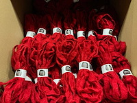 Partij lehner 100% wool stylit organic band rood (72x) - afbeelding 1 van  2