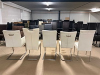 Partij leren eetkamerstoelen (5x) - afbeelding 1 van  5