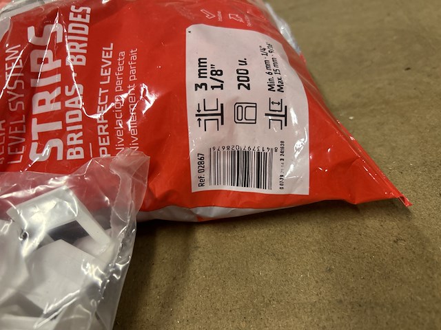 Partij levelling clips, tegelclips w.o. rubi, straxxo - afbeelding 2 van  11