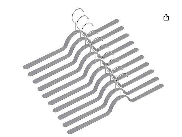 Partij levivo clothing hangers dark grey (160x) - afbeelding 1 van  3