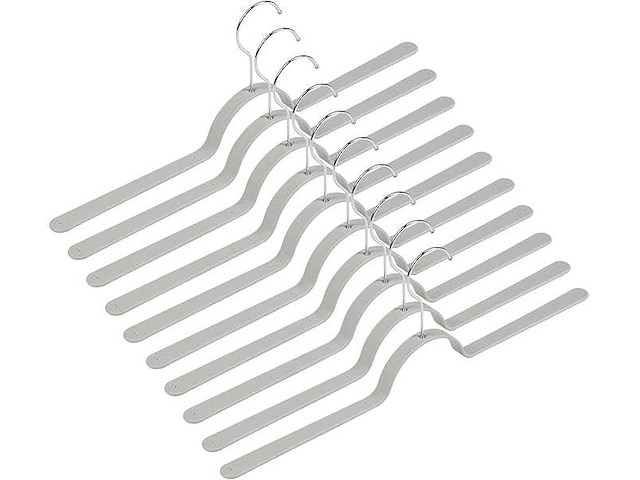 Partij levivo clothing hangers light grey (160x) - afbeelding 3 van  4