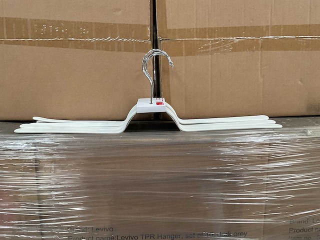 Partij levivo clothing hangers white (160x) - afbeelding 2 van  4