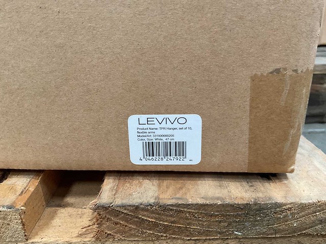 Partij levivo clothing hangers white (80x) - afbeelding 3 van  4