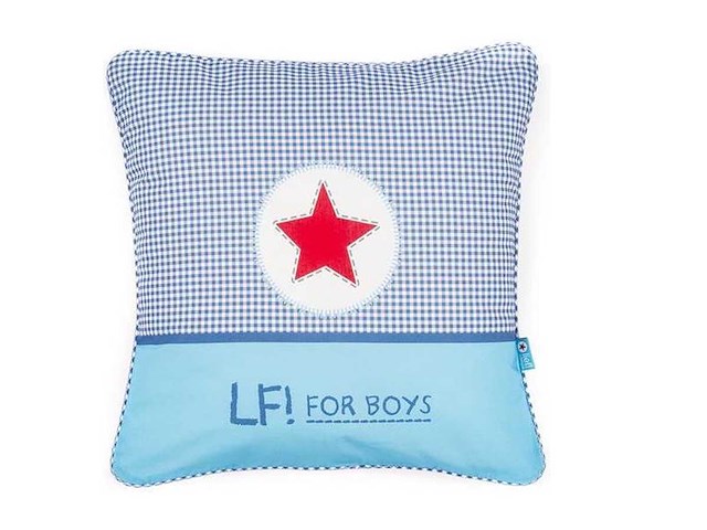 Partij lief - sierkussen - blauw (200x) - afbeelding 3 van  4