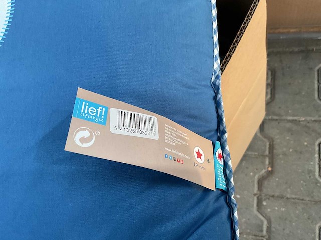 Partij lief - sierkussen - blauw (220x) - afbeelding 3 van  3