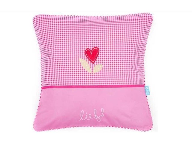 Partij lief - sierkussen - roze (200x) - afbeelding 1 van  4