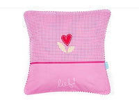 Partij lief - sierkussen - roze (200x) - afbeelding 1 van  4