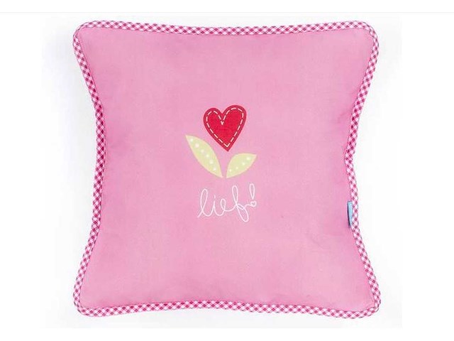 Partij lief - sierkussen - roze (200x) - afbeelding 4 van  4