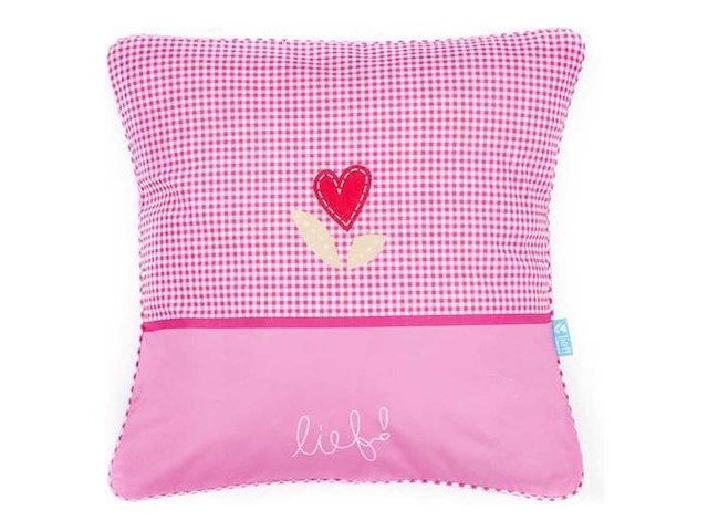 Partij lief - sierkussen - roze (65x) - afbeelding 3 van  4