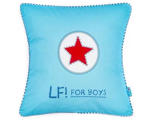 Partij lief - sierkussen - turquoise (115x) - afbeelding 3 van  4