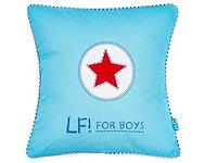 Partij lief - sierkussen - turquoise (115x) - afbeelding 3 van  4