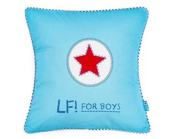 Partij lief - sierkussen - turquoise (200x) - afbeelding 3 van  4