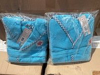 Partij lief badjasen turquoise (90x) - afbeelding 2 van  4