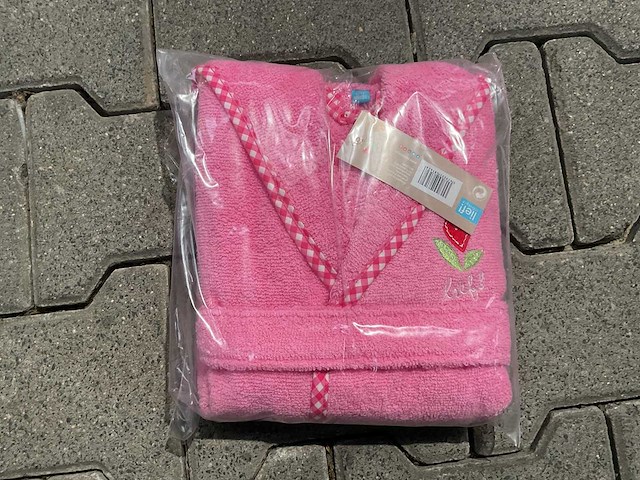 Partij lief badjassen - roze (36x) - afbeelding 3 van  4