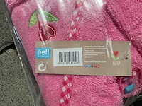 Partij lief badjassen - roze (36x) - afbeelding 4 van  4