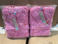 Partij lief badjassen roze (90x) - afbeelding 2 van  3